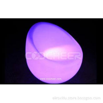 Flashing rechargeable battery color changing led bar chair